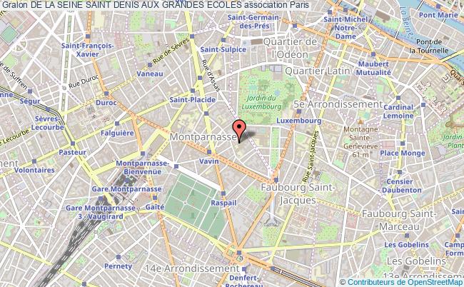plan association De La Seine Saint Denis Aux Grandes Ecoles Paris