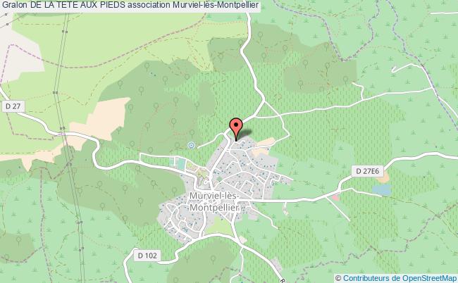 plan association De La Tete Aux Pieds Murviel-lès-Montpellier
