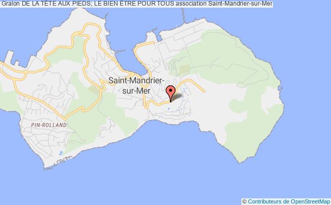 plan association De La TÊte Aux Pieds; Le Bien Être Pour Tous Saint-Mandrier-sur-Mer
