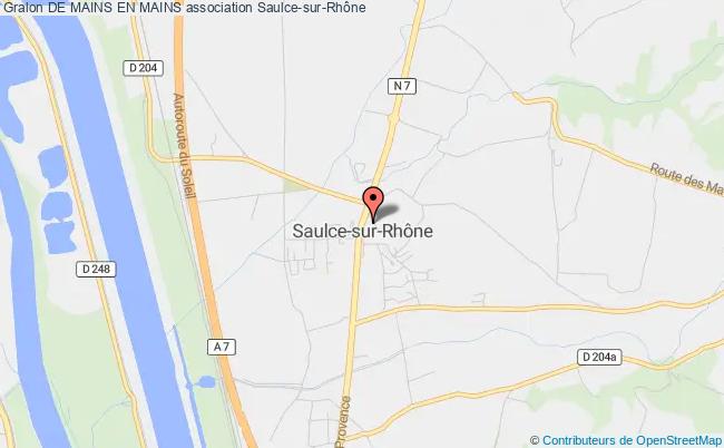 plan association De Mains En Mains Saulce-sur-Rhône