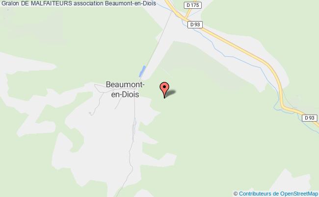 plan association De Malfaiteurs Beaumont-en-Diois