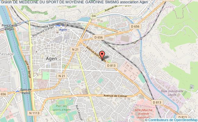 plan association De Medecine Du Sport De Moyenne Garonne Smsmg Agen