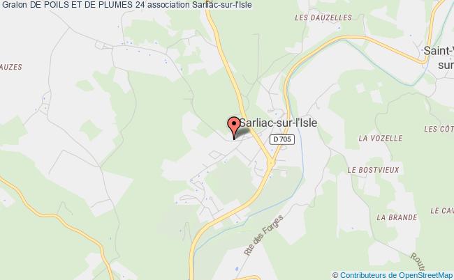 plan association De Poils Et De Plumes 24 Sarliac-sur-l'Isle