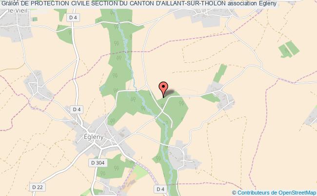 plan association De Protection Civile Section Du Canton D'aillant-sur-tholon Égleny