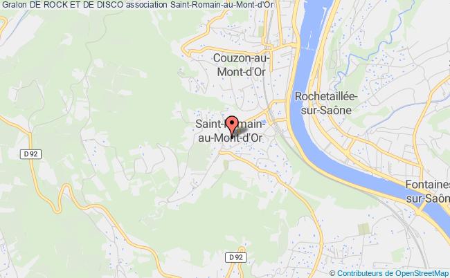 plan association De Rock Et De Disco Saint-Romain-au-Mont-d'Or