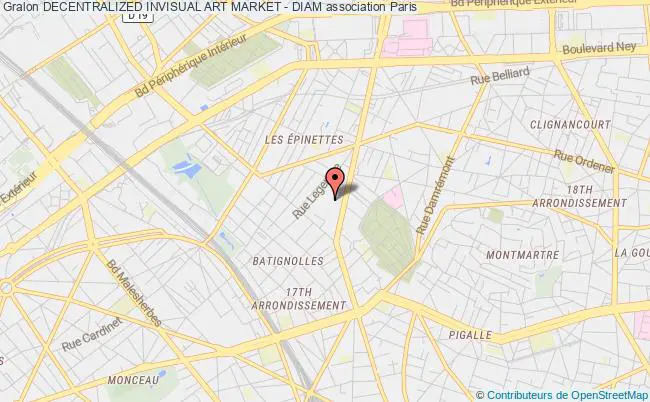 plan association Decentralized Invisual Art Market - Diam Paris