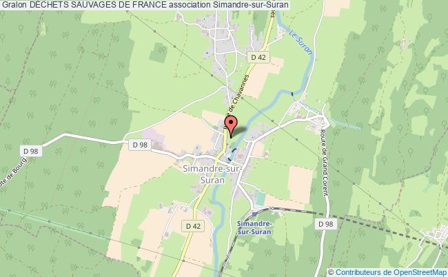 plan association DÉchets Sauvages De France Simandre-sur-Suran