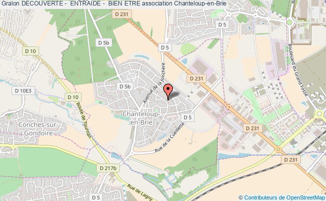 plan association DÉcouverte -  Entraide -  Bien Etre Chanteloup-en-Brie