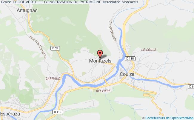 plan association Decouverte Et Conservation Du Patrimoine Montazels