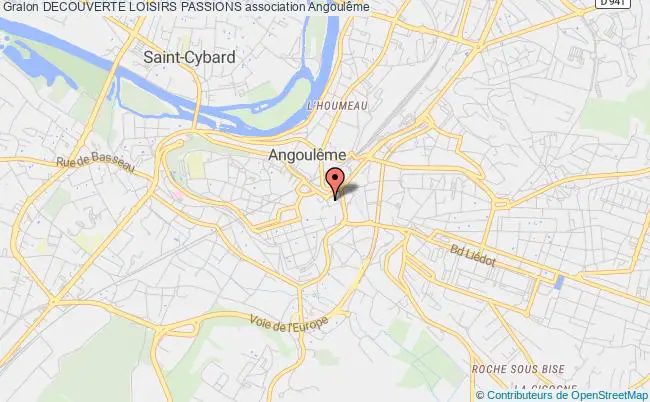plan association Decouverte Loisirs Passions Angoulême