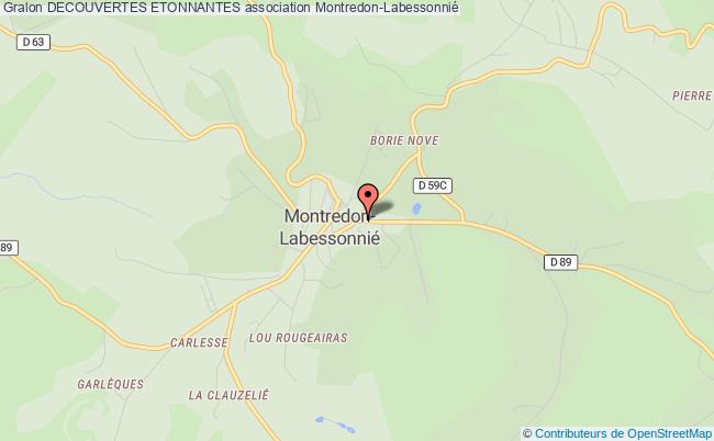 plan association Decouvertes Etonnantes Montredon-Labessonnié