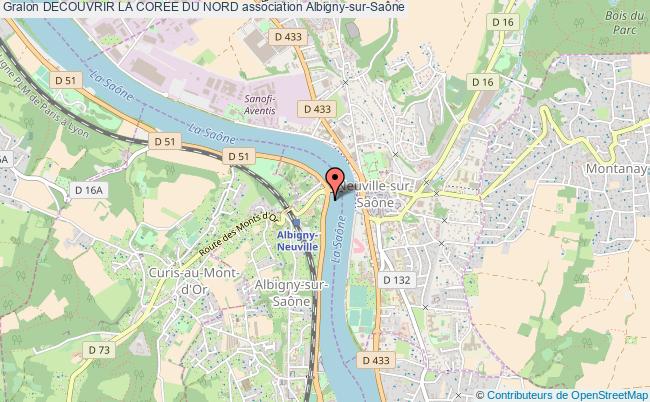 plan association Decouvrir La Coree Du Nord Albigny-sur-Saône
