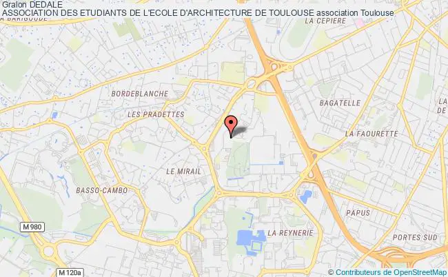 plan association Dedale
Association Des Etudiants De L'ecole D'architecture De Toulouse Toulouse