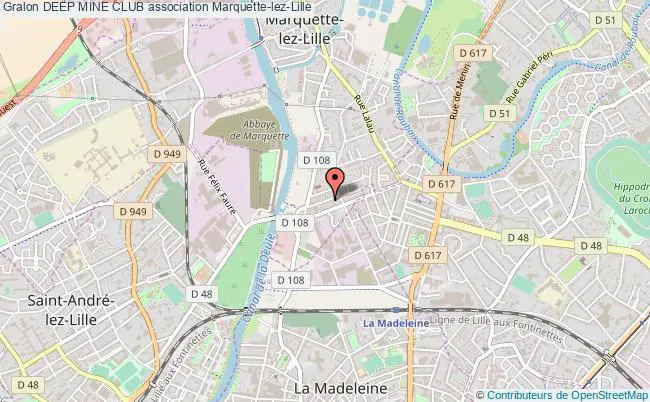 plan association Deep Mine Club Marquette-lez-Lille