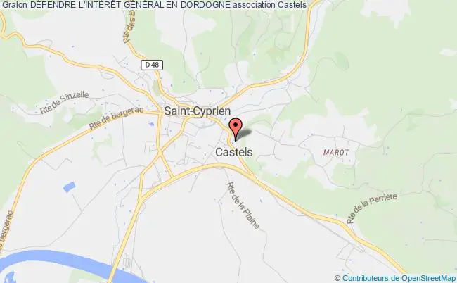 plan association DÉfendre L'intÉrÊt GÉnÉral En Dordogne Castels