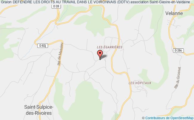 plan association Defendre Les Droits Au Travail Dans Le Voironnais (ddtv) Saint-Geoire-en-Valdaine