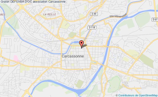 plan association Defensa D'oc Carcassonne