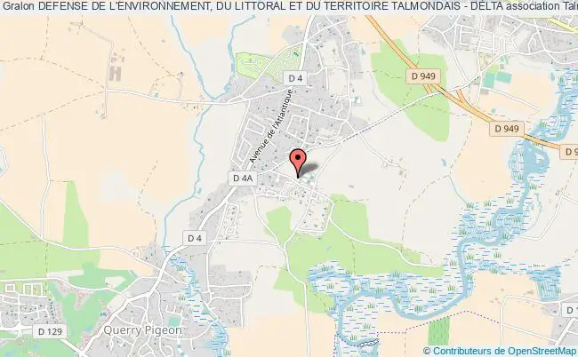 plan association Defense De L'environnement, Du Littoral Et Du Territoire Talmondais - Delta Talmont-Saint-Hilaire