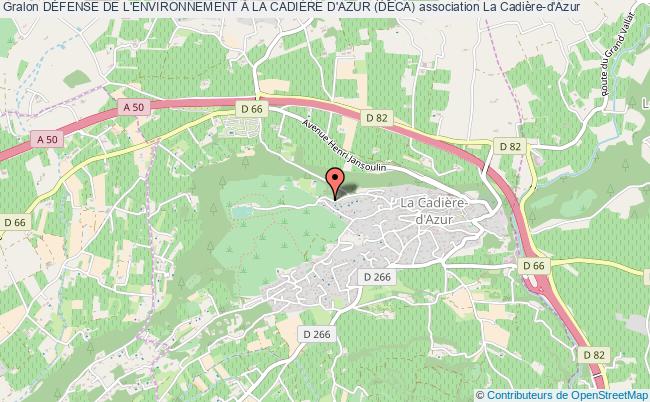 plan association DÉfense De L'environnement À La CadiÈre D'azur (deca) La    Cadière-d'Azur