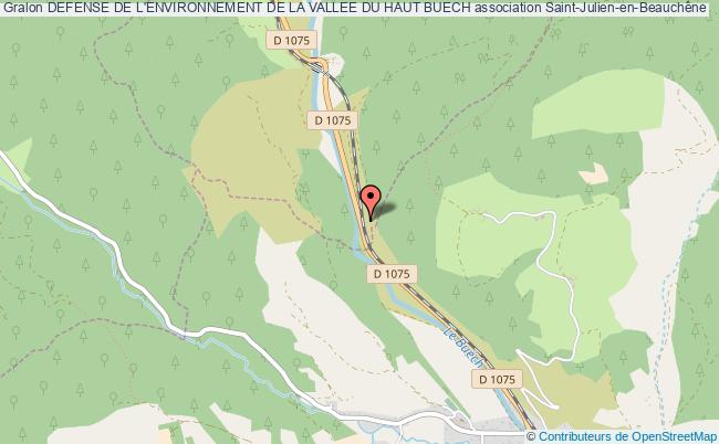 plan association Defense De L'environnement De La Vallee Du Haut Buech Saint-Julien-en-Beauchêne