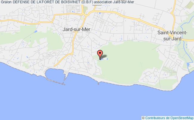 plan association DÉfense De La ForÊt De Boisvinet (d.b.f) Jard-sur-Mer