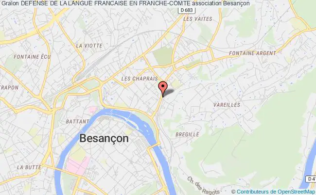 plan association Defense De La Langue Francaise En Franche-comte Besançon
