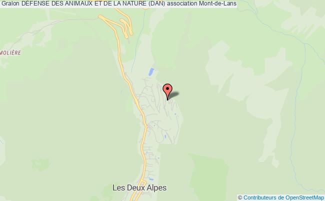 plan association DÉfense Des Animaux Et De La Nature (dan) Deux Alpes