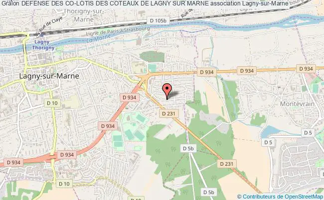 plan association Defense Des Co-lotis Des Coteaux De Lagny Sur Marne Lagny-sur-Marne
