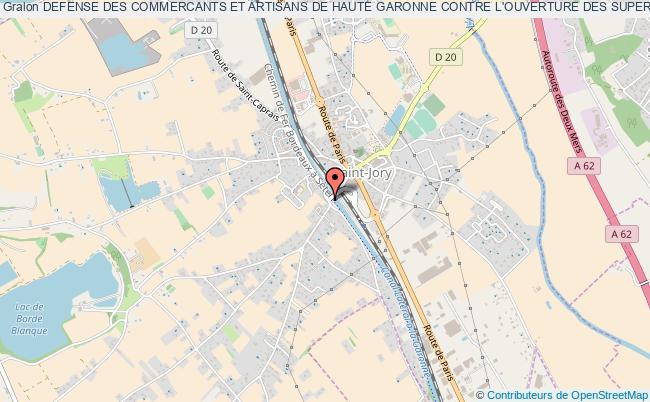 DEFENSE DES COMMERCANTS ET ARTISANS DE HAUTE GARONNE CONTRE L'OUVERTURE DES SUPERMARCHES +400M2 LE DIMANCHE