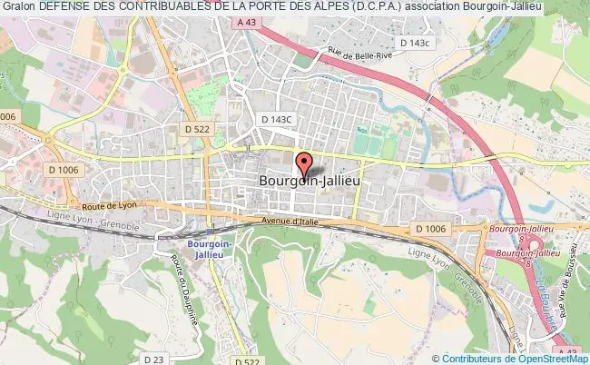plan association Defense Des Contribuables De La Porte Des Alpes (d.c.p.a.) Bourgoin-Jallieu