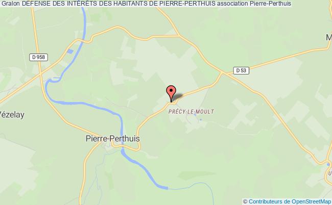 plan association DÉfense Des IntÉrÊts Des Habitants De Pierre-perthuis Pierre-Perthuis