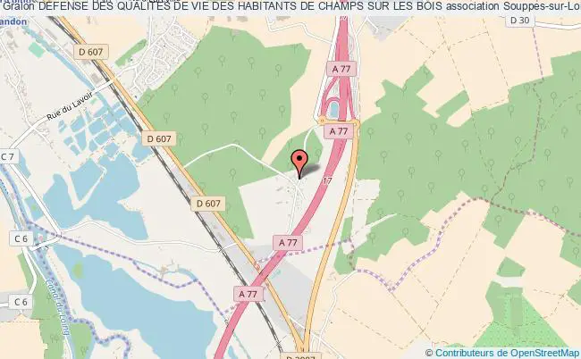 plan association Defense Des Qualites De Vie Des Habitants De Champs Sur Les Bois Souppes-sur-Loing