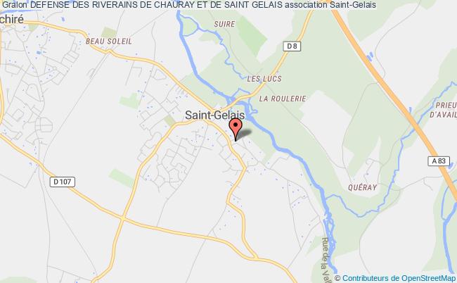 plan association Defense Des Riverains De Chauray Et De Saint Gelais Saint-Gelais