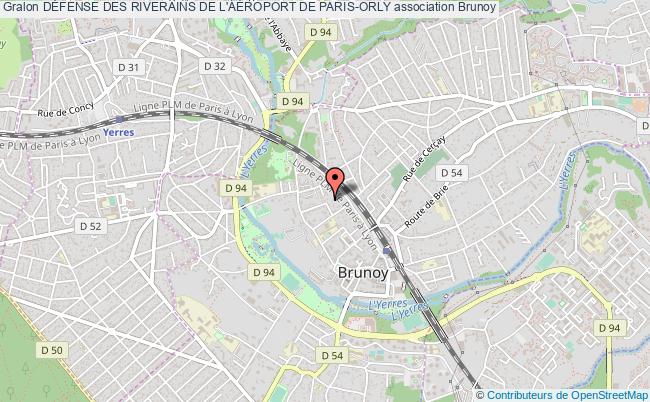 plan association DÉfense Des Riverains De L'aÉroport De Paris-orly Brunoy
