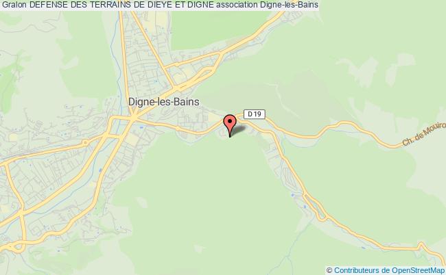 plan association Defense Des Terrains De Dieye Et Digne Digne-les-Bains