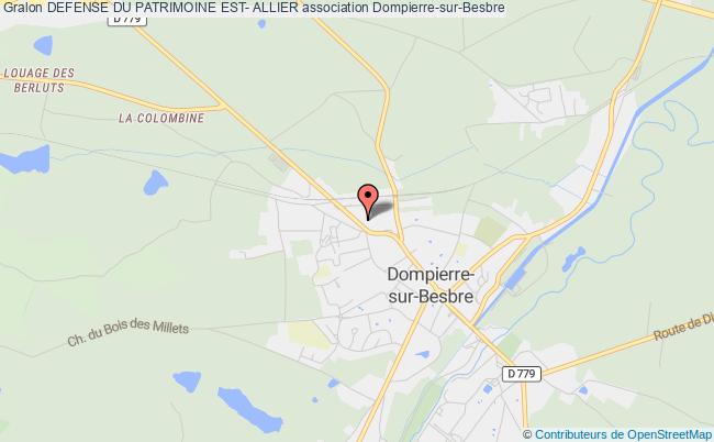 plan association Defense Du Patrimoine Est- Allier Dompierre-sur-Besbre