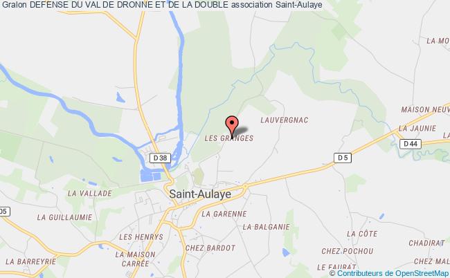 plan association Defense Du Val De Dronne Et De La Double Saint Aulaye-Puymangou