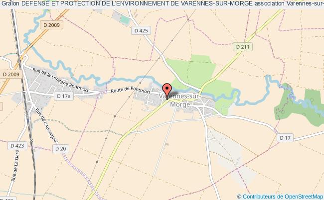 plan association Defense Et Protection De L'environnement De Varennes-sur-morge Varennes-sur-Morge