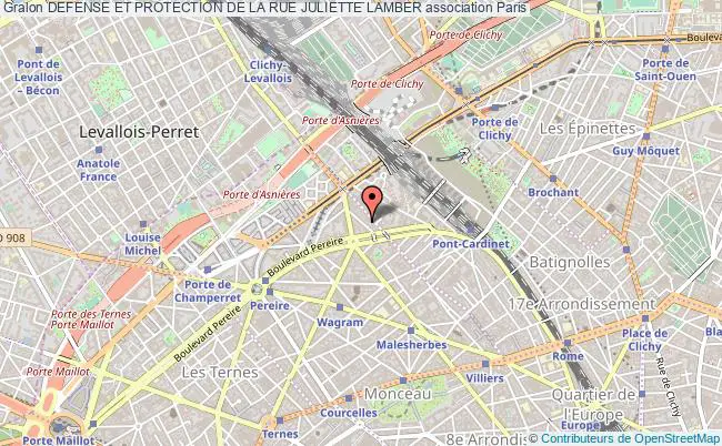 plan association Defense Et Protection De La Rue Juliette Lamber Paris