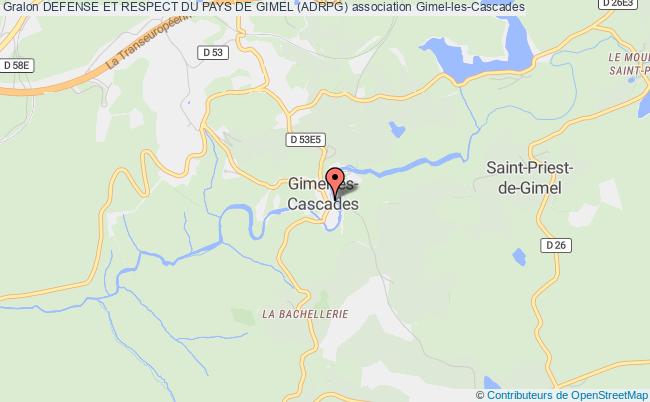 plan association Defense Et Respect Du Pays De Gimel (adrpg) Gimel-les-Cascades