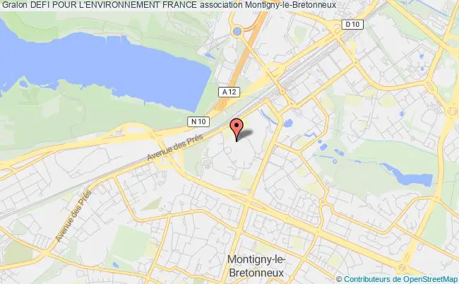 plan association Defi Pour L'environnement France Montigny-le-Bretonneux