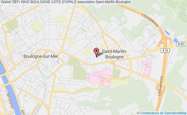 plan association DÉfi Raid Boulogne Cote D'opale Saint-Martin-Boulogne