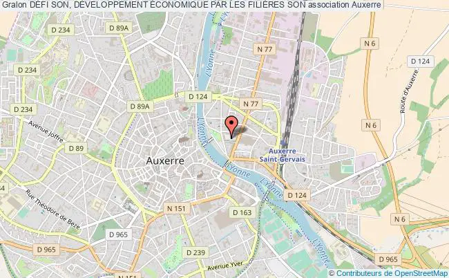 plan association DÉfi Son, DÉveloppement Économique Par Les FiliÈres Son Auxerre