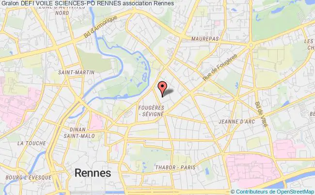 plan association Defi Voile Sciences-po Rennes Rennes