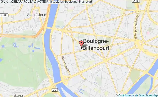plan association #delaparoleauxactes# Boulogne-Billancourt