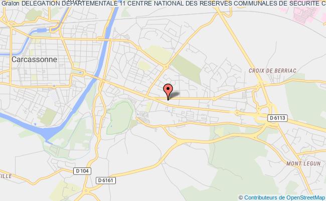 plan association Delegation Departementale 11 Centre National Des Reserves Communales De Securite Civile Carcassonne