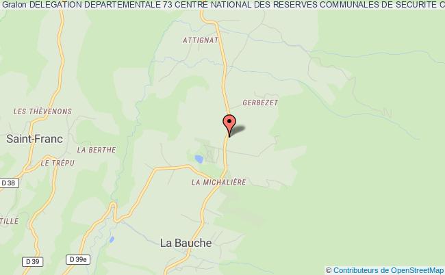 plan association Delegation Departementale 73 Centre National Des Reserves Communales De Securite Civile Bauche