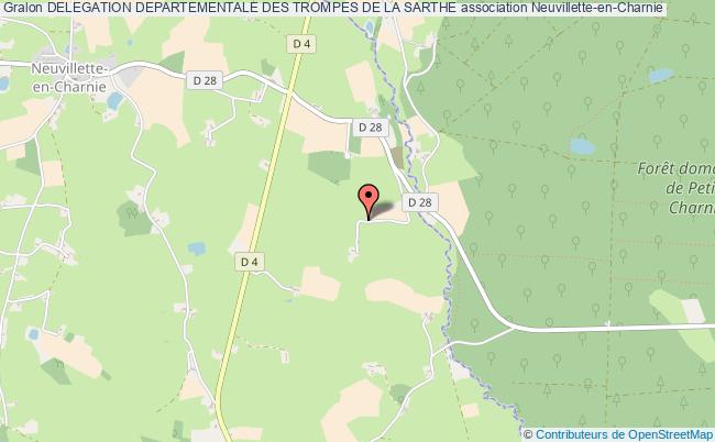 plan association Delegation Departementale Des Trompes De La Sarthe Neuvillette-en-Charnie