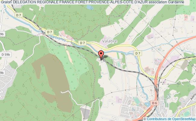 plan association Delegation Regionale France Foret Provence-alpes-cote D'azur Gardanne