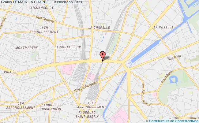 plan association Demain La Chapelle Paris 10e